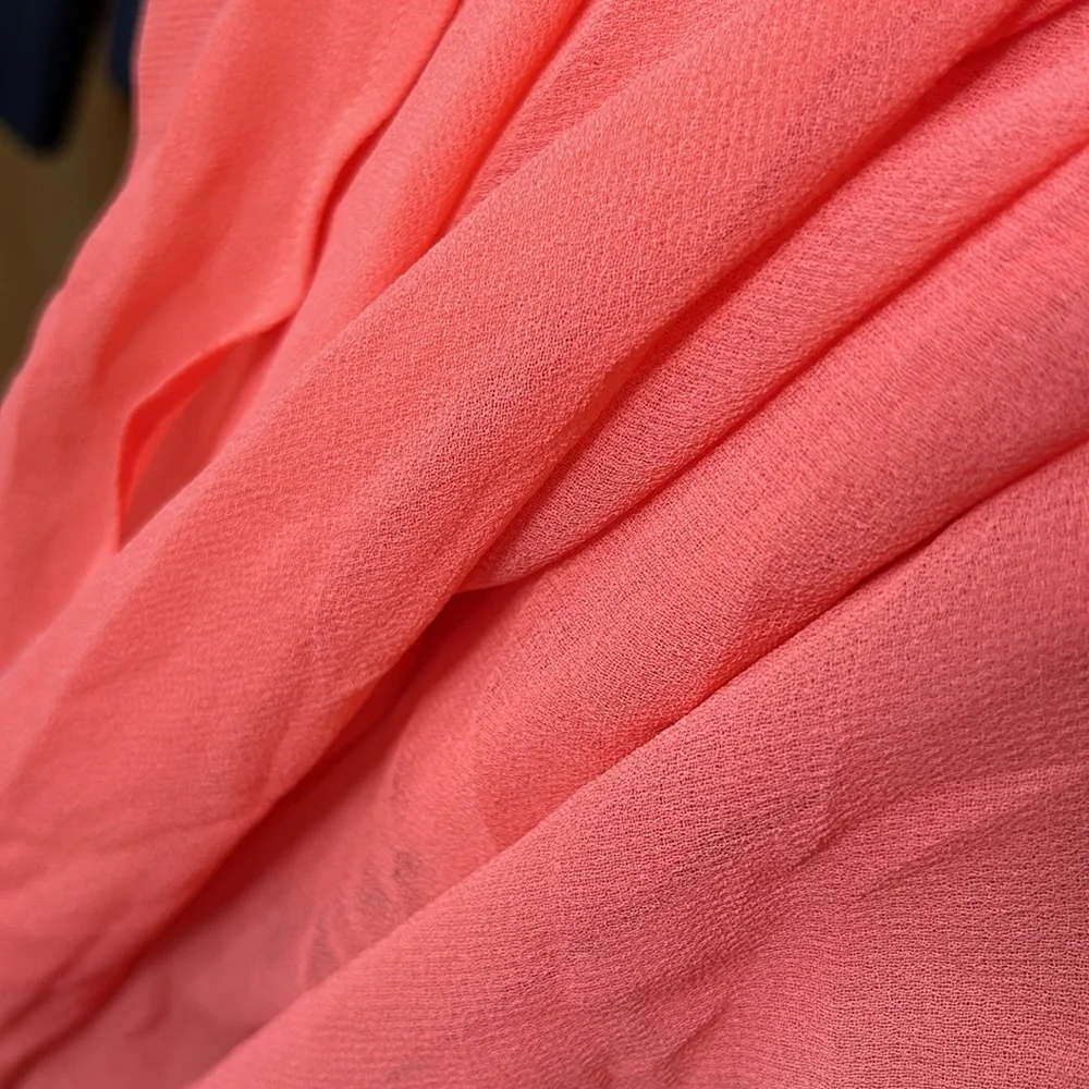 Beaches And Boho Seas The Dream peach/orange Sheer Coverup
